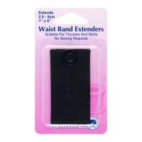 Hemline Waistband Extender Buttons Black