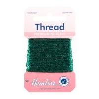 Hemline Glitter Sewing Craft Thread Bottle Green