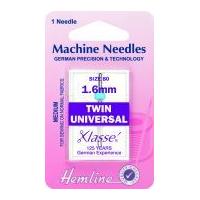 Hemline Twin Universal Sewing Machine Needles