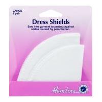 Hemline Full Sleeve Dress Shields White