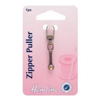 Hemline Replacement Zip Fastener Puller Ball Bronze