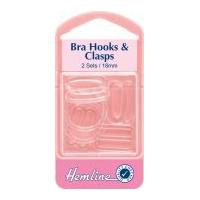 Hemline Bra Strap Hooks & Clasps Clear