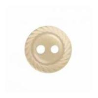 hemline round shirt buttons with spiral edging 1375mm cream