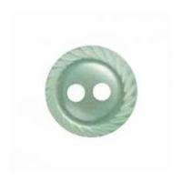 Hemline Round Shirt Buttons with Spiral Edging 13.75mm Lime Green