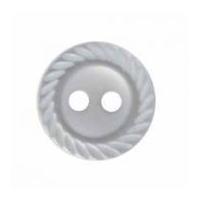 Hemline Round Shirt Buttons with Spiral Edging 16.25mm Baby Blue