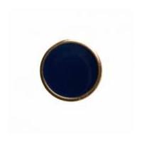 Hemline Round Shank Buttons with Coloured Enamel 11.25mm Navy