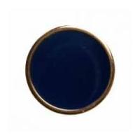 Hemline Round Shank Buttons with Coloured Enamel 17.5mm Navy