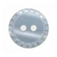 Hemline Round Shirt Buttons with Crimped Edging 17.5mm Baby Blue