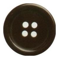 hemline round classic 4 holed buttons 275mm brown