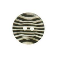 hemline round 2 hole stripy buttons 20mm black