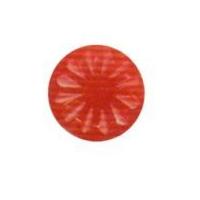 hemline round shank buttons with petal design 1125mm red