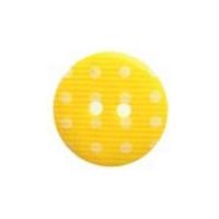 Hemline Round Polka Dot Pattern Buttons 15mm Yellow