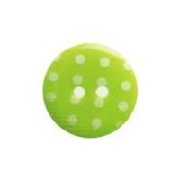 hemline round polka dot pattern buttons 15mm lime green