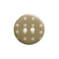 Hemline Round Polka Dot Pattern Buttons 15mm Grey