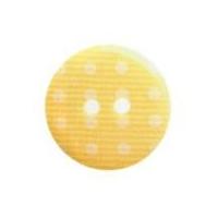 Hemline Round Polka Dot Pattern Buttons 17.5mm Cream