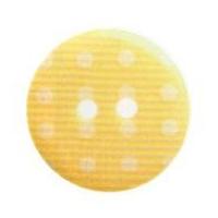 Hemline Round Polka Dot Pattern Buttons 22.5mm Cream