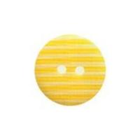 Hemline Round Stripe Pattern Buttons 15mm Yellow