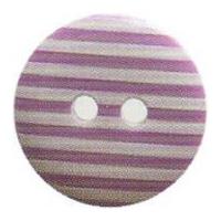 Hemline Round Stripe Pattern Buttons 22.5mm Lavender