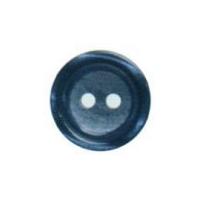 hemline round high rimmed buttons 15mm navy