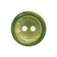 hemline round high rimmed buttons 20mm olive green