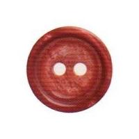 Hemline Round High Rimmed Buttons 20mm Wine