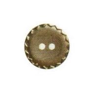 hemline metallic textured round buttons 13mm gold