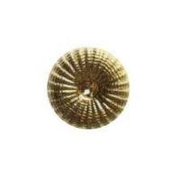 Hemline Round Textured Buttons 11.25mm Gold