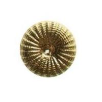 Hemline Round Textured Buttons 15mm Gold