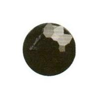 Hemline Round Faceted Buttons Black