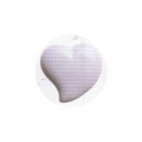 Hemline Irregular Heart Shape Buttons 8mm Lilac