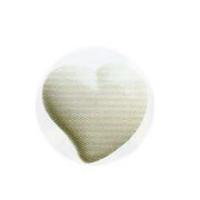 hemline irregular heart shape buttons 8mm white