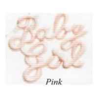 hemline word buttons for new baby pink