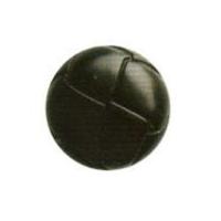 hemline round carved leather strap effect buttons 15mm black