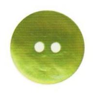 Hemline Round Shell Buttons 22.5mm Lime Green