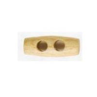 hemline wooden toggles 25mm light natural