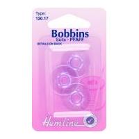Hemline Plastic Bobbins for Sewing Machines Pfaff