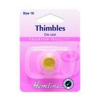 Hemline Gold Plated Thimble