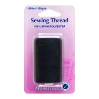 Hemline Polyester General Sewing Thread Black