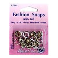 hemline ring top snap on press fasteners kit with tool white