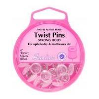 Hemline Twist Spiral Shaft Upholstery Pins 13mm