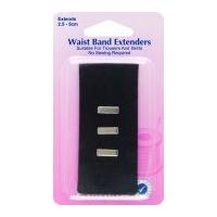 Hemline Waistband Extender Buttons Black