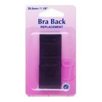 Hemline Bra Back Replacements 28.5mm Black