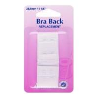 Hemline Bra Back Replacements 28.5mm White