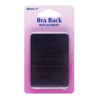 Hemline Bra Back Replacements 50mm Black