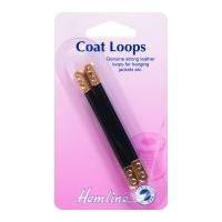 Hemline Coat Loops for Coats & Jackets Black