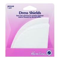 Hemline Full Sleeve Dress Shields White