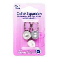 Hemline Extender Buttons 15mm Silver