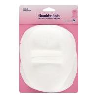 Hemline Layered Designer Shoulder Pads White