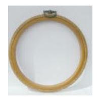 Hemline Round Flexi Hoop Frame Wood Grain