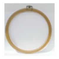 Hemline Round Flexi Hoop Frame Wood Grain